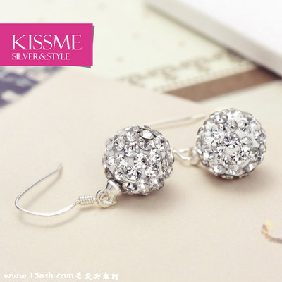 kissme 925纯银耳环吊坠