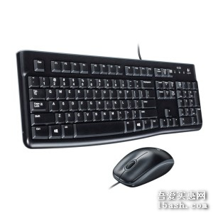 Logitech罗技MK120 USB有线键鼠套装 易迅网64元包邮-吾爱实惠网