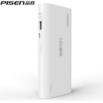 Pisen/品胜 LED备电10000毫安移动电源充电宝