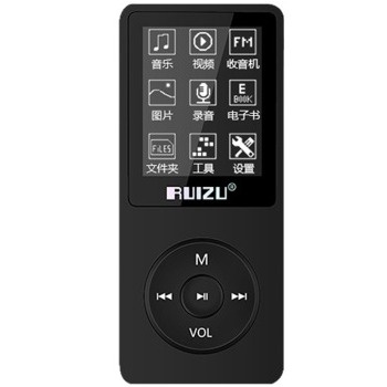 RUIZU锐族X02 4G 黑色 发烧级高音质无损MP3/MP4 京东49元 RUIZU锐族X02 4G 黑色 发烧级高音质无损MP3/MP4