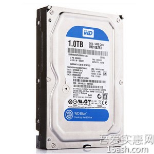 低价：275元包邮 WD/西部数据 WD10EZEX 1T台式机硬盘 蓝盘64M 1000G