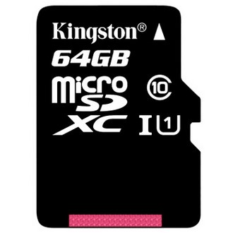 Kingston金士顿 64GB 80MB/s TF(Micro SD) Class10 UHS-I高速存储卡