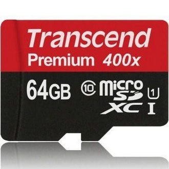 Transcend创见 Premium 400x TF存储卡 64GB（UHS-I、C10） 京东79.9元包邮