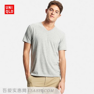 好价：UNIQLO优衣库袋装V领T恤164177
