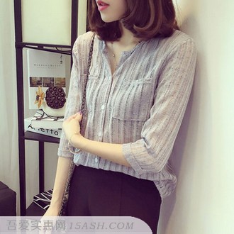 女式休闲棉麻百搭打底衫
