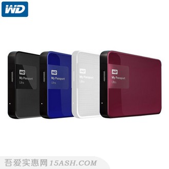 西部数据Ultra USB3.0 1TB 超便携移动硬盘