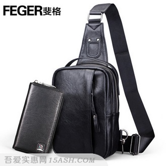 Feger/斐格 男士韩版休闲斜挎单肩胸包 Feger/斐格 男士韩版休闲斜挎单肩胸包