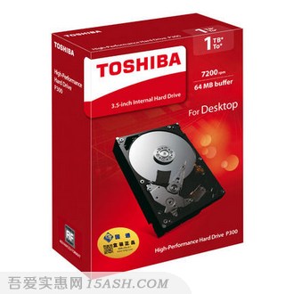 TOSHIBA 东芝 HDWD110AZSTA P300 1TB 台式机硬盘