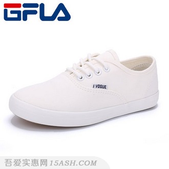 GFLA 杰飞乐 女士帆布小白鞋 GFLA 杰飞乐 女士帆布小白鞋