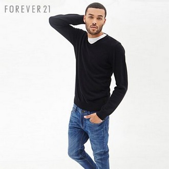 FOREVER 21 00060922 男款纯棉针织衫