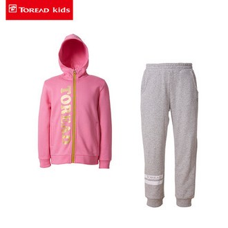 TOREAD kids 探路者 男女童鱼鳞连帽运动两件套装