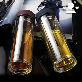 富光双层玻璃保温杯水杯