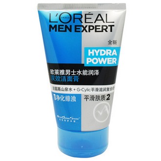 欧莱雅男士水能润泽双效洁面膏