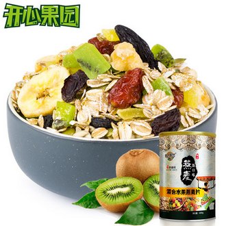 开心果园 水果燕麦片600g
