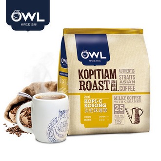 OWL猫头鹰 速溶二合一淡奶味咖啡