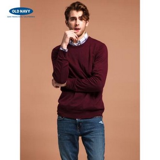 OLD NAVY 275037 男装 圆领针织衫