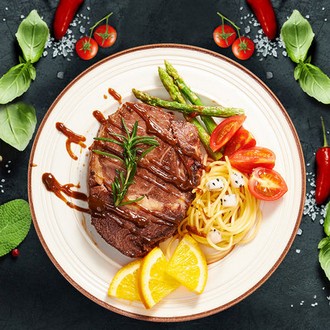 赤豪 澳洲家庭牛排套餐10片1500g 券后88元包邮 赠送黄油+酱包+两副刀叉