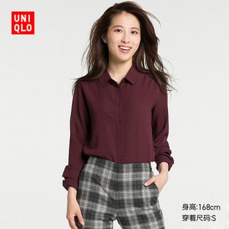 UNIQLO 优衣库 173273 女士花式衬衫