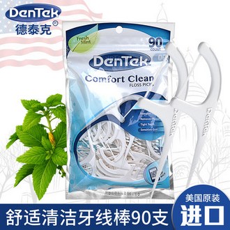 DenTek/德泰克 美国进口 超细牙线扁线90支