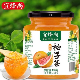 宜蜂尚 蜂蜜柚子茶460g 券后9.9元包邮