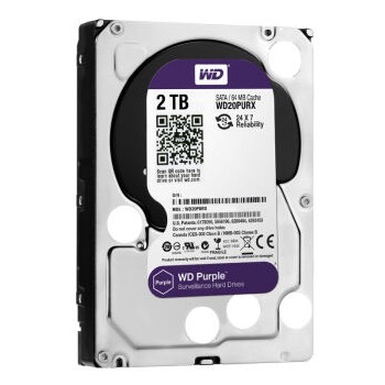 WD 紫盘 2TB SATA6Gb/s 64M 监控硬盘(WD20PURX)