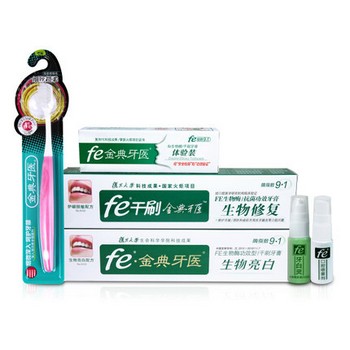 fe金典牙医 亮白牙膏组合装