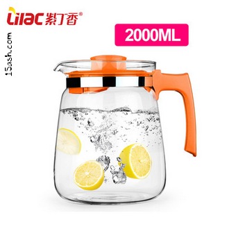 紫丁香 玻璃水茶壶 2000ml